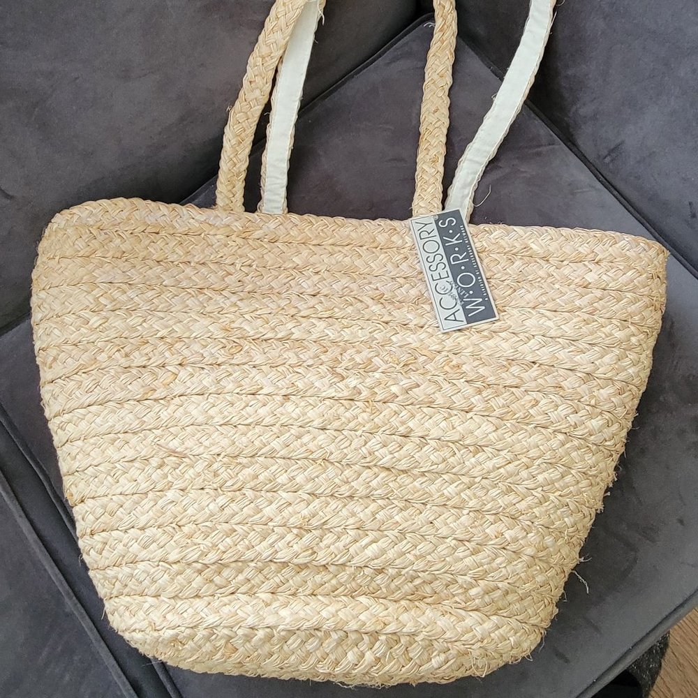 Women's Straw Tote Bag